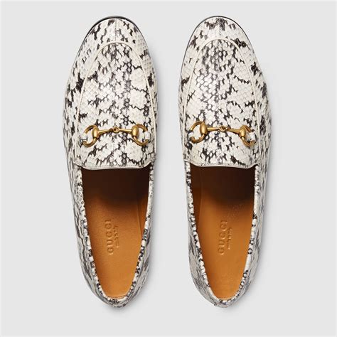 gucci snakeskin loafers|gucci jordan loafer leather.